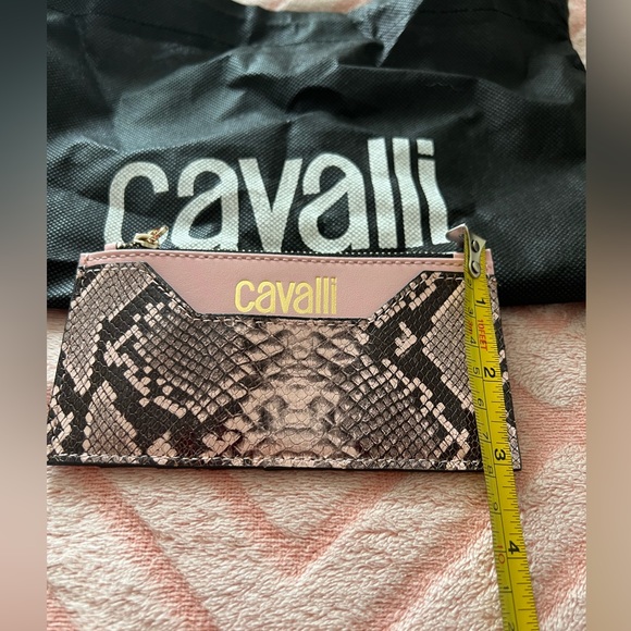 Cavalli Class Small Wallet Card Holder Organizer Pink - Picture 3 of 11